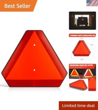 Durable 14x16 Slow Moving Vehicle Triangle Sign with Pre-Drilled Mounting Holes picture
