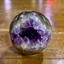 450G Natural Uruguayan Amethyst Quartz crystal open smile ball therapy picture