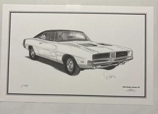 Vintage Mopar Charger R/T Poster 1969 Charger Poster Dodge Mopar Poster Nice picture