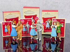 Hallmark Wizard of Oz Dorothy Ornament Lot 3 Scarecrow Tin Man Cowardly Lion picture