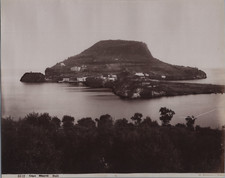 Italia, Baja, Capo Milseno, G. Sommer Vintage Albumen Print, Albumen Print picture