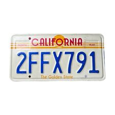 California The Golden State Vintage License Plate #2FFX791 (Expired Plate) picture