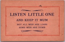 Vintage 1912 Comic Saying Postcard