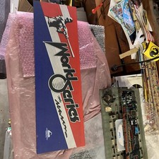 Old Vintage World Series The Season Arcade Video game sign marquee Off picture