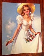 EXCELLENT Original 1940s Pin-Up Print ORIGINAL
