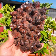 2.58lb Natural Chocolate Calcite Coarse Quartz Crystal Mineral Specimen Healing picture