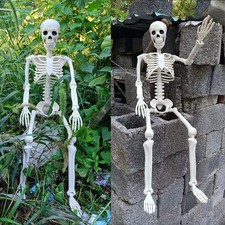 Halloween Human Skeleton Oversized Poseable Size Life Decoration Party Prop 40cm picture