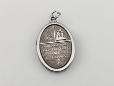 Vintage I Am A Catholic Please Call a Priest Religious Medallion Pendant 1