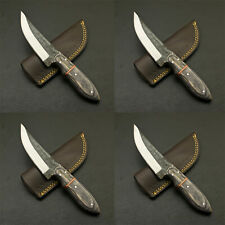 Superb looking Lot Of 4 Forged Railroad Spike Carbon Steel Fixed Blade Knife picture