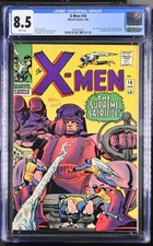 X-MEN #16 CGC 8.5 WP V1 1966 2ND MASTERMOLD & 1ST COVER 3RD SENTINELS 1 OWNER picture