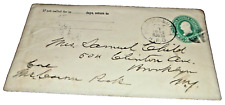 OCTOBER 1894 NEW YORK CENTRAL NYC RW&O NORWOOD & UTICA RPO HANDLED ENVELOPE picture