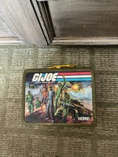 Vintage 1982 G.I. Joe A Real American Hero Metal Lunch Box Thermos Hasbro picture