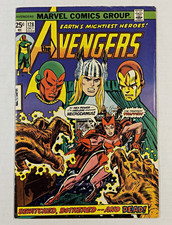 AVENGERS #128 1974 Scarlet Witch Vision Iron Man Thor Marvel FN picture