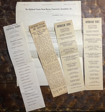 1880 James Garfield National & State Republican Tickets-Ohio Farm Bureau Letter picture