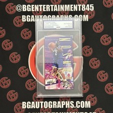1995-96 Fleer NBA Jam Session Fuel Injection Larry Johnson #F2 Autographed PSA picture