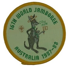 1987-1988 16th World Scout Jamboree Australia Subcamp 6 Patch YEL Bdr (WSJ596) picture