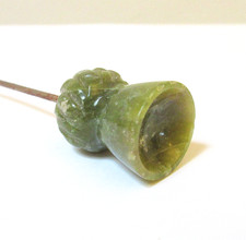 Antique Hatpin Connemara Marble Thistle picture