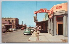 Vintage Postcard Tombstone Arizona Crystal Palace Saloon Street View picture