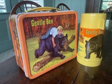 VINTAGE GENTLE BEN LUNCHBOX AND THERMOS picture