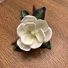 Vintage Lenox Magnolia Fine Porcelain Floral Figurine picture