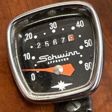 Vintage OdometerSchwinn Approved Bicycle Speedometer With Clamp - Untested picture