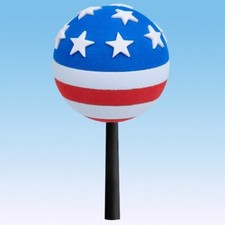 Tenna Tops American USA Flag Car Antenna Topper (Fits Fat Style Antenna) (New) picture