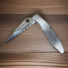 VTG 90s SPYDERCO Police Model G2 Pat. #4347665 Serrated Blade Pocket Knife Japan picture