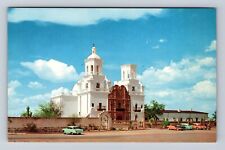 Tucson AZ-Arizona, San Xavier Mission, Religion, Antique, Vintage Postcard picture