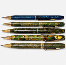 Vintage Osborne Celluloid Mechanical Pencil Lot - Furnas Ice Cream Co Imprint picture