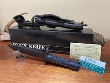 Buck Knife 188 - Vintage (1991) M9 Bayonet W/Box, Bianchi-Phrobis Sheath **NOS** picture