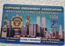NYPD Captains Family Member Card 2026.CEA. AUTHENTIC. Capt. Name Provided.  picture