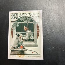 Jb14 Norman Rockwell 2 1995 #6 The Saturday Evening Post 1922 A Patient Friend picture