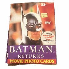 1992 TOPPS - BATMAN RETURNS MOVIE PHOTO CARDS - WAX BOX - UNOPENED 36 PACKS picture