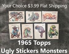 1965 Topps Ugly Stickers (Monster) YOUR CHOICE $3.99 Flat Shipping picture