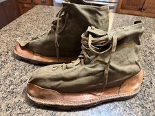 Vintage 1940s WW2 French Military Ice Snow Over Boots Shoes Cleats France  picture