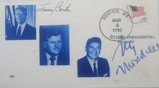Jimmy Carter & Walter Mondale Signed Primary First Day Cover Full Signature picture