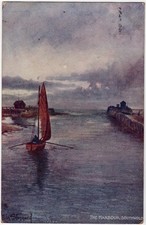 Antique Postcard 1905 The Harbour Southwold Suffolk Raphael Tuck Oilet Series picture