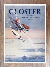 Historic Schneider Trophy contest 1929. Advertising Postcard picture