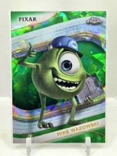 2025 Topps Chrome Disney Mike Wazowski Green Sapphire Refractor 90/99 Monsters picture