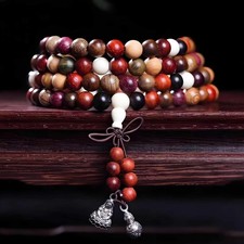 Natural Colorful Mala Beads Bracelet Necklace 108 Bead Prayer Jewelry Fashion picture