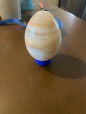Natural Marble Onyx Agate Crystal Egg 3inches picture