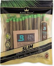 King Palm  Slim Size Natural Pre Wrap Palm Leafs 25 Rolls Pre Rolled Organic picture