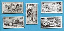 1932 W. H. & J. WOODS LTD. AESOP'S FABLES 5 DIFFERENT TOBACCO CARD LOT picture