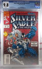 π₯ CGC 9.8 NM/MT SILVER SABLE AND THE WILD PACK #19 VENOM SIEGE OF DARKNESS 1993 picture