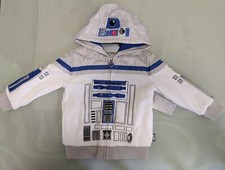 RARE New HTF Authentic R2D2 Star Wars Disney Kid's Jacket / Hoodie size 3 picture