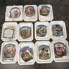 Bradford Disney Winnie the Pooh Month Hanging Plates Lot Of 11 Missing November picture