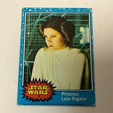 Vintage 1977 Topps Star Wars #5 Princes Leia Organa Rookie Series 1 picture