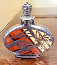 Rare 2 Color German sterling overlay Crown Top Perfume picture