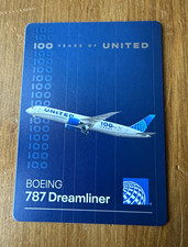 United Airlines 100 Years of United Boeing 787 Dreamliner Aircraft Model Card picture