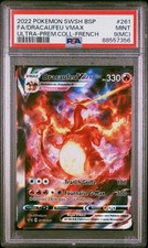 Pokemon Dragonfly VMAX 261/264 PSA 9 MC Miscut Pop 6 FR 2022 picture